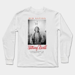 Red Nation Sitting Bull Long Sleeve T-Shirt